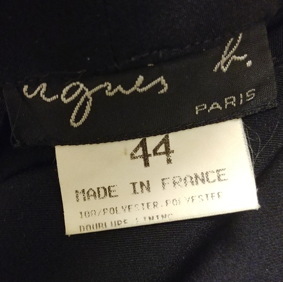 Agnes B long black skirt sz 44 euro - Picture 3 of 4